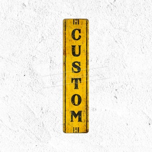 Señal personalizada, Señal vertical, Señal de puerta, Señal de puerta, Decoración del hogar, Regalos personalizados