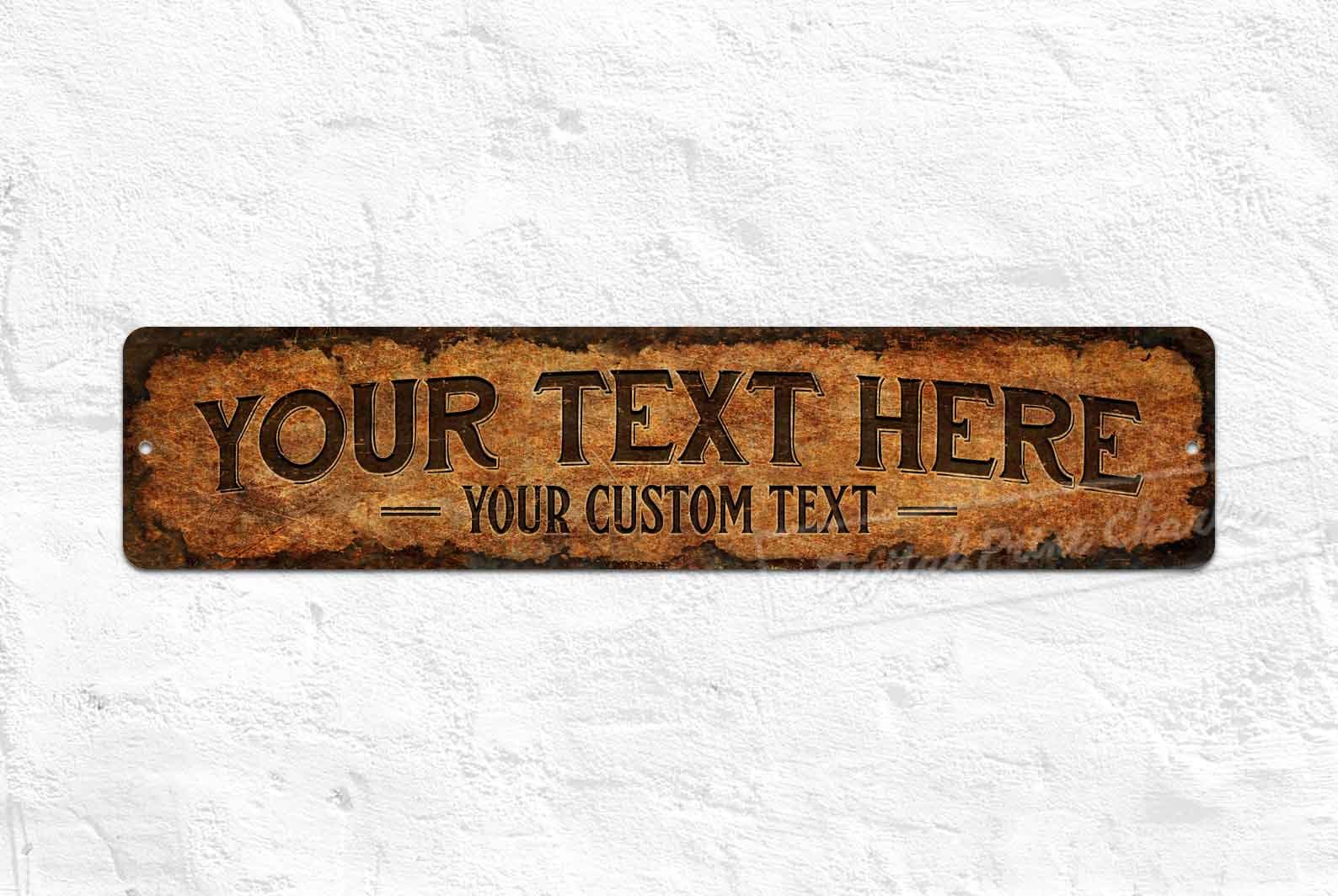 Custom Sign, Garage Sign, Metal Wall Sign, Personalized Gifts, Vintage Wall  Decor -  Canada