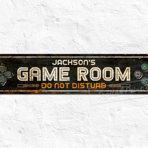 Game Room Sign, Custom Metal Sign, Playroom Decor, Kids Room Decor, Personalised Gifts
