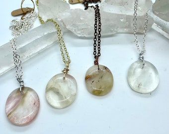 Garden Quartz Crystal Necklaces