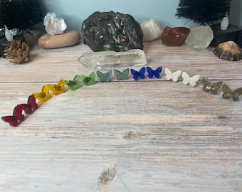 Butterfly Resin Stud Earrings