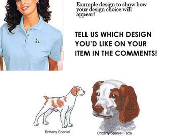Brittany Spaniel Women's Polo - Personalized - Embroidered
