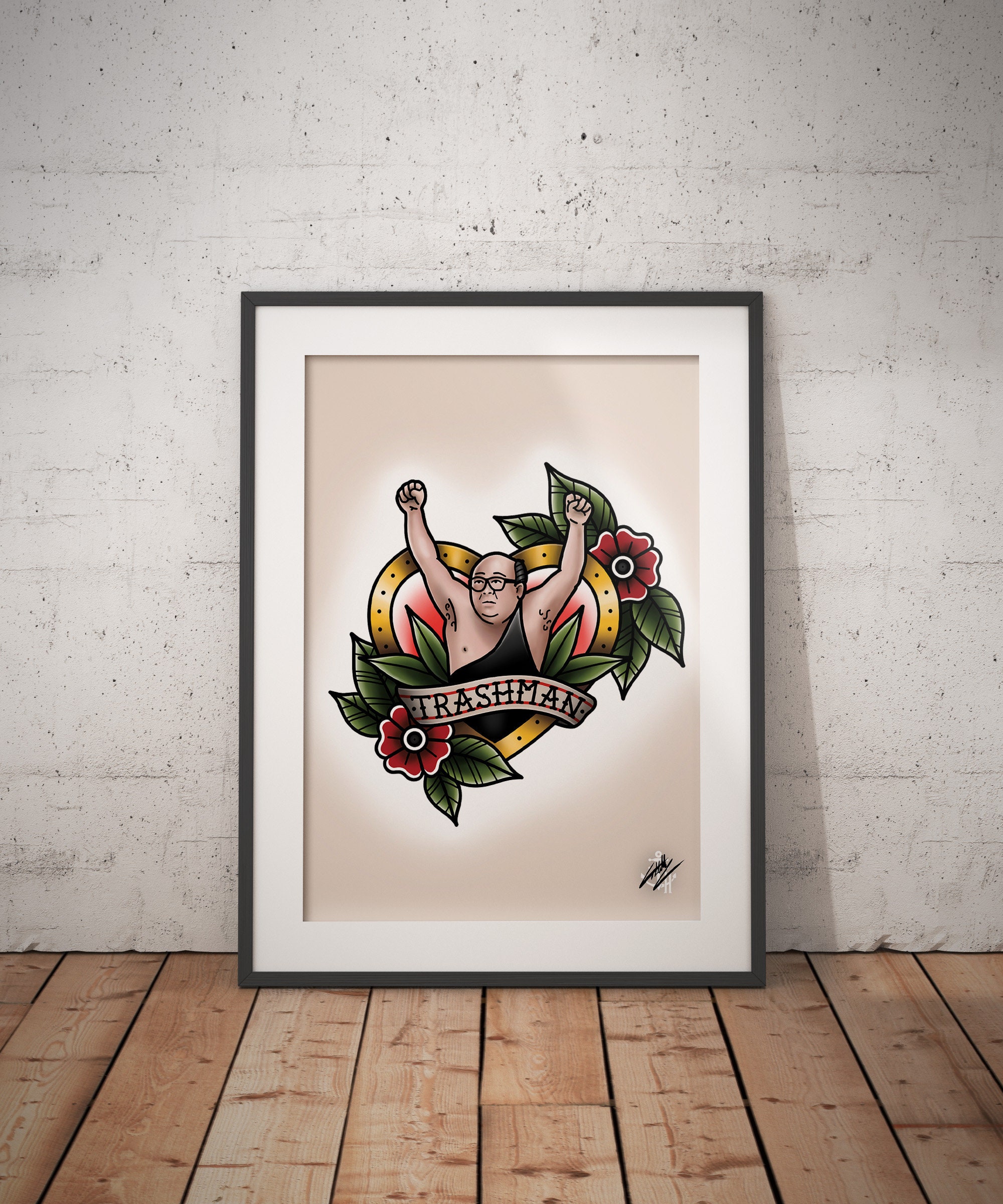 Always Sunny Trashman Traditional Tattoo Flash Art Print - Etsy Always Sunny Trashman Traditional Tattoo Flash Art Print - Etsy
