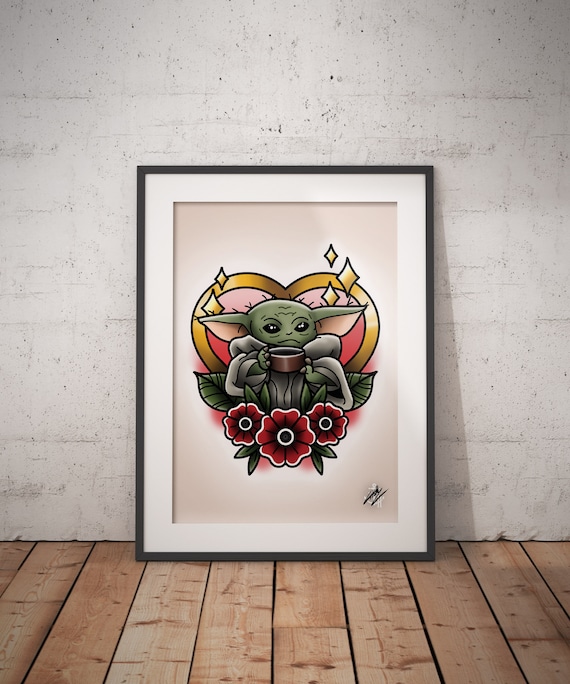 Yoda Star Wars Temporary Tattoo Fake Tattoos - Etsy