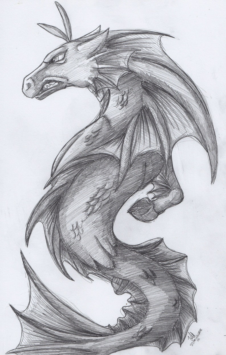 The Siren Original Drawing Etsy