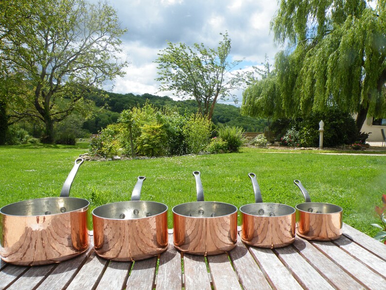 5x French Every Day Usage Quality Vintage Graduating Copper