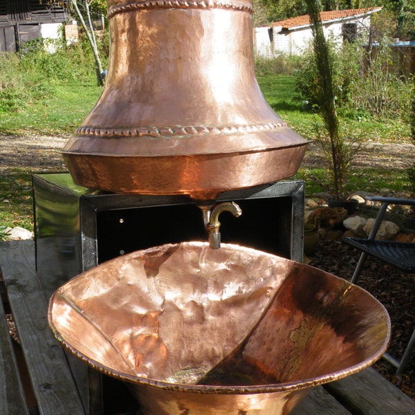 Antique French Copper Lavabo / Fountain / Wash Basin / Fontaine / Water Feature