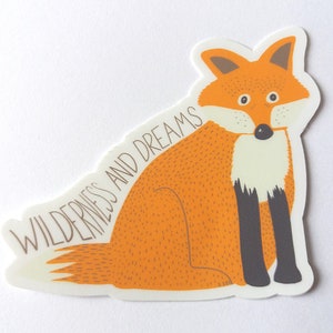 Wilderness and Dreams Fox Sticker