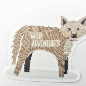 Wild Adventures Wolf Sticker