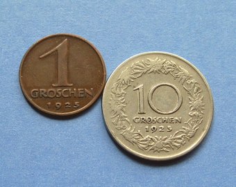 オーストリアのコイン コレクション: グロッシェン & シリング、1947