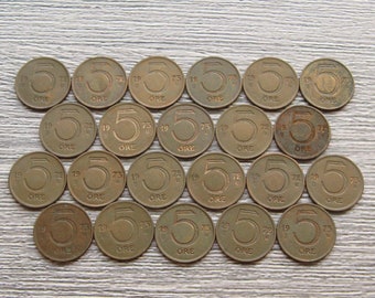 スウェーデン クローナ硬貨 x 7 1970、1978 1981、1982。 - Etsy 日本