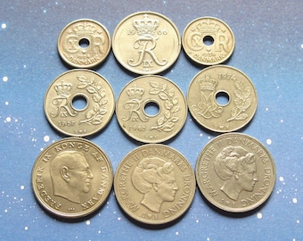 デンマーク ハート クローネ コイン - 状態良好 - デンマーク クローネ