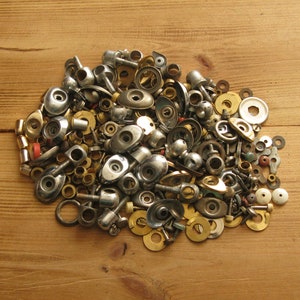 Vintage Clock Parts: Steampunk Gears, Jewelry Making Supplies (100 gr)
