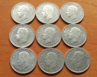 スペイン・ペセタ貨幣コレクション：1946-1996年 外国通貨セット