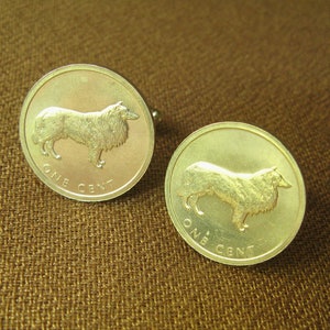 Handmade Coin Cufflinks: Zambia, Cook Islands, Canadian Coins
