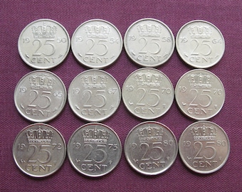 オランダ 10セント硬貨 | ウィルヘルミナ女王 | 1948年 - Etsy 日本