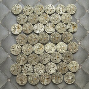 20mm Watch Movements: Steampunk Supplies, Antique Watch Parts (Set of 20)