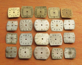 20 Uhren Zifferblätter: Altered Art Bedarf