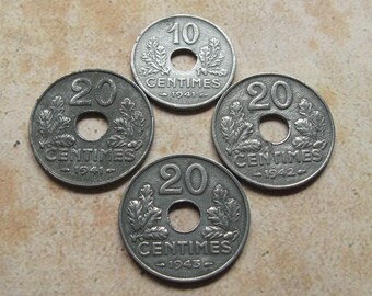 1942年フランス50サンチーム硬貨 - Etsy 日本