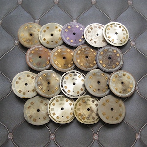 18 Vintage Zim & Pobeda Watch Faces: Steampunk Clock Dials