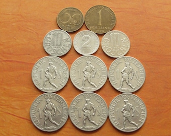 Austrian Coin Collection: Vintage European Currency
