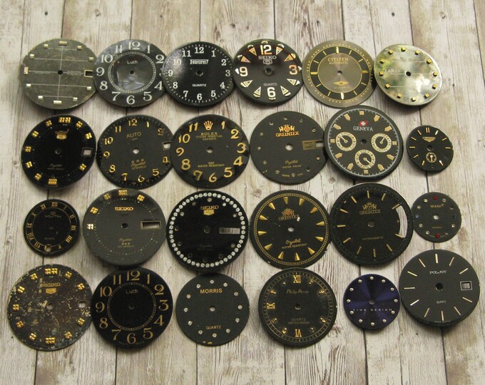Vintage Watch Faces, Antique Dials Parts, Dials for Steampunk, Jewelry