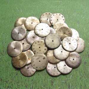 30 Vintage Steampunk Watch Faces: Metal Clock Dials (30-32 mm)