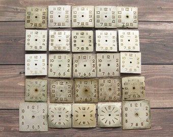 25 Uhren Zifferblätter: Altered Art Bedarf