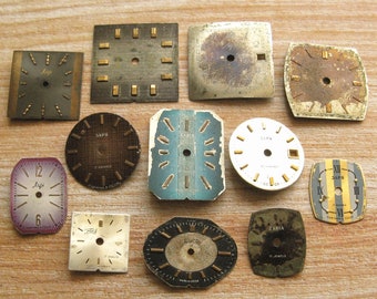 12 Vintage Uhrengesichter: Altered Art Supply, klassische Zifferblätter