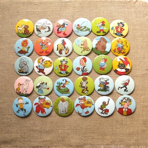 Vintage Cartoon Characters Pin, Cartoon Badge, Pins dla kolekcjonerów, Pins dla dzieci, Kolekcjonerskie odznaki