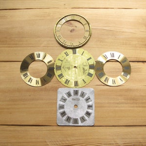 Weckergesichter, Vintage Wecker, Retro-Uhrenteile, Kunststoff-Zifferblätter, Metall-Zifferblätter, Vintage Wecker