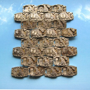 Zvezda Watch Movements: Steampunk Supplies, Antique Watch Parts (14pcs)