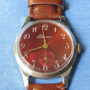 Vintage Wostok Mechanical Watch: USSR Mens Wristwatch, Serviced