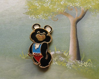 8 INSIGNES BROCHES Jeux Olympiques Moscou 1980 - Michka, mascotte des