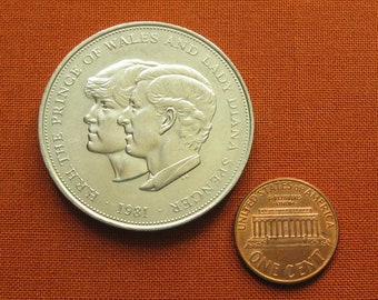 1981年ロイヤルウェディングクラウンコイン：ダイアナ妃、チャールズ皇