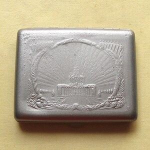 vintage stainless steel cigarette case Case, Art Nouveau Design Vintage Art Deco Cigarette Case