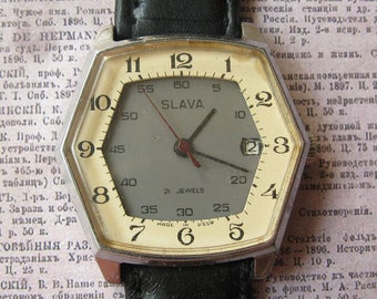 Working Slava Watch, Working Watch, Vintage Watch, Mechanical Watch, Vintage Wristwatch