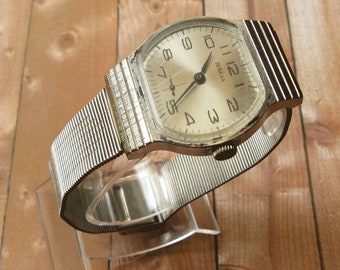 Reloj mecánico vintage Pobeda URSS: reloj de pulsera para hombre en buen estado.