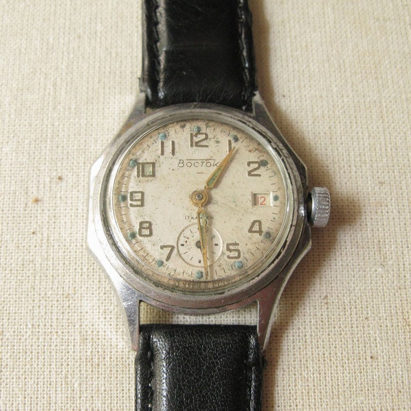 Wostok Watch, Vintage USSR Watch, Mechanical Watch, Mens Wrist Watch