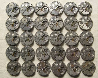Vintage USSR Watch Movements (Set of 30): Steampunk Industrial Parts