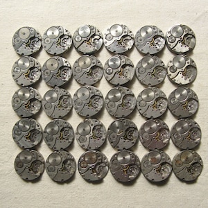 Vintage USSR Watch Movements (Set of 30): Steampunk Industrial Parts