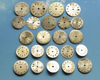 23 Vintage Uhr Gesichter (15-22 mm)