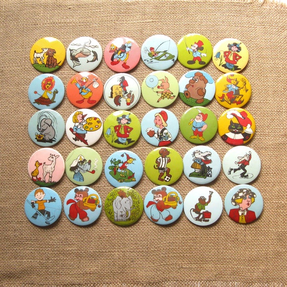 Vintage Cartoon Characters Pin, Cartoon Badge, Pins for Collectors, Pins  for Kids, Collectible Badges 