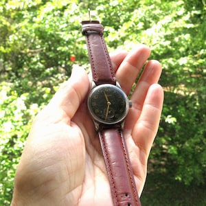 Vintage Pobeda USSR Watch: Serviced Mechanical Mens Wristwatch