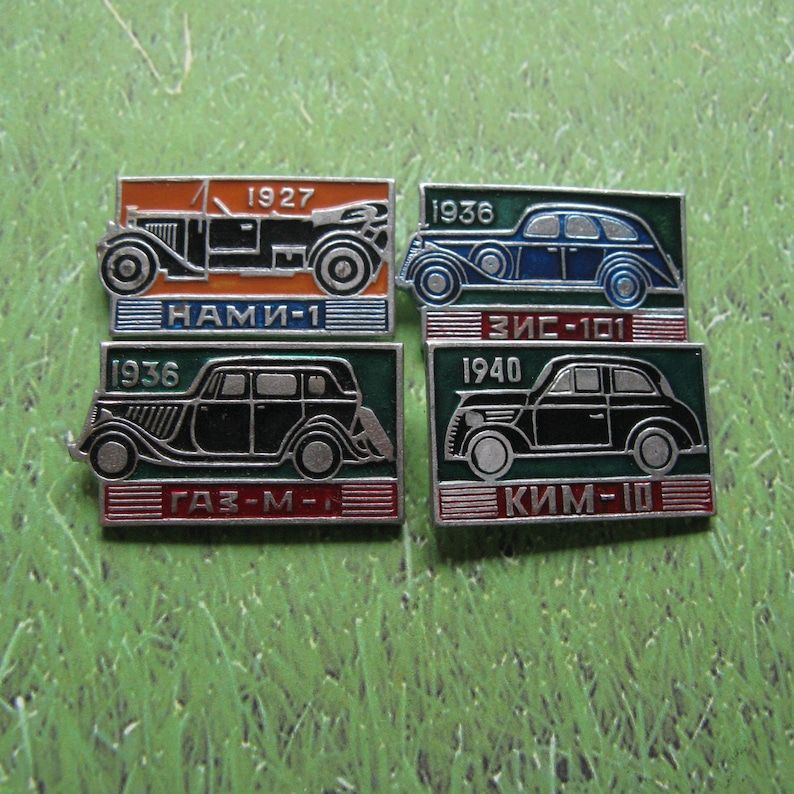 Antique Cars Industrial Badge Scrapbooking Cars Collectible Auto Car Party Vintage Cars Pins Collection Car Man Cave Art