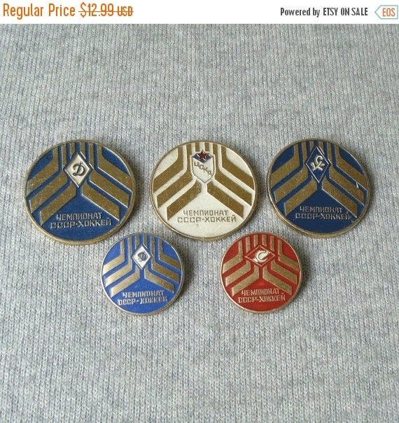 Soviet Hockey Championship in Moscow, Set of Pins,