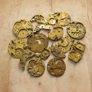 Vintage Pocket Watch Movement Parts: Antique Watch Repair Supplies
