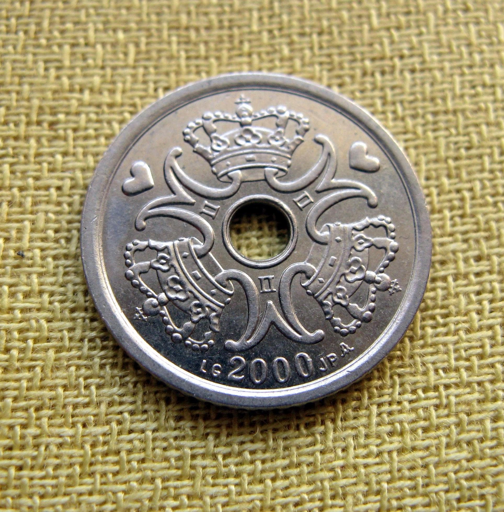 ヴィンテージ デンマーク 1 クローネ コイン - 2000 年 - Etsy 日本