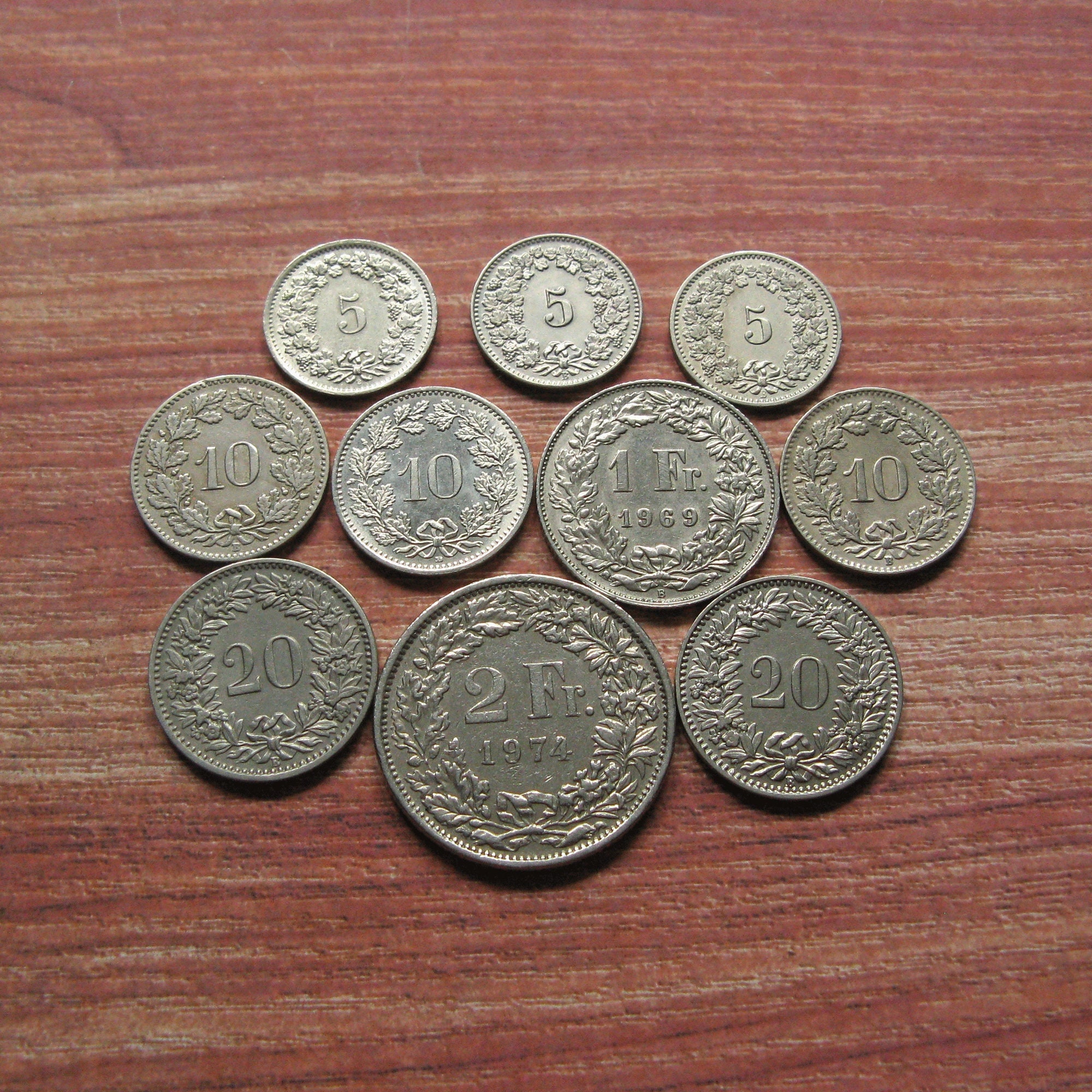 □外国コイン・古銭□スイスの貨幣70スイスフラン分 硬貨