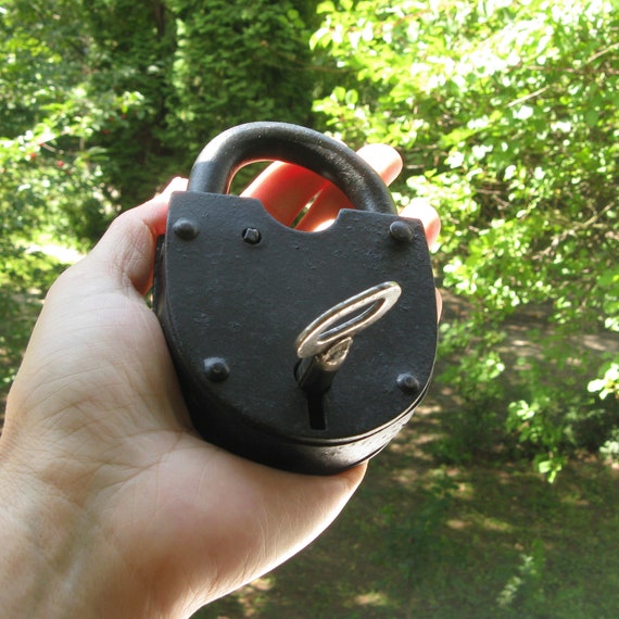 Antique Padlock, Wedding Lock, Love Lock and Key,